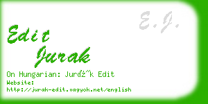 edit jurak business card